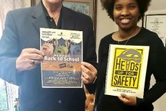 Director of Communications, Chick Pritchard, with Chavon Hamilton, Founder and Executive Director of Hartford Health Initiative Inc.
