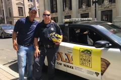 Trantolo & Trantolo Attorney Albert Carocci with Officer Sigrist.