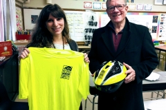 Chick Pritchard meeting with Sydney Kaplan from Betances STEM Magnet School, Hartford